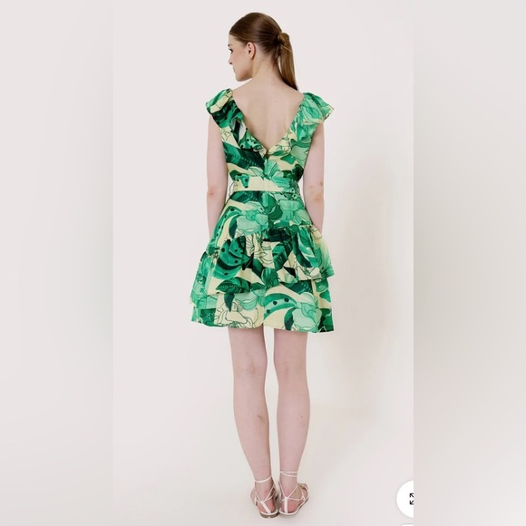 HT 360 Collective Dark Green Short Dress - Size XS - Picture 2 of 9